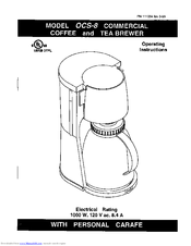 Newco OCS-8 Operating Instructions Manual