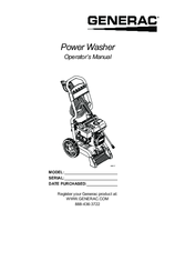 Generac Power Systems PowerWasher Operator's Manual