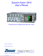 Zaxcom Fusion 10 User Manual