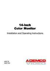 ADEMCO AMC14 Installation And Operating Instructions Manual