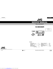 JVC KD-MX2900R Service Manual