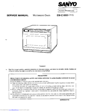Sanyo EM-C1800 Service Manual