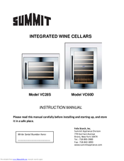 Summit VC60D Instruction Manual