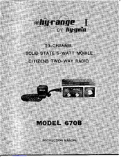 Hy-Gain 670B Hy-Range I Instruction Manual
