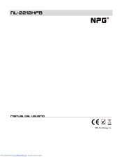 NPG NL-2212HFB User Manual