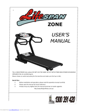 LifeSpan ZONE User Manual
