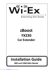 Wi-Ex zboost YX230 Installation Manual