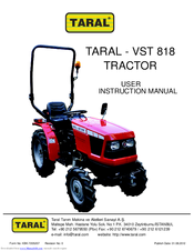 TARAL VST 818 User Instruction Manual