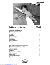 SmartPool PE-12 Installation And Operation Instructions Manual