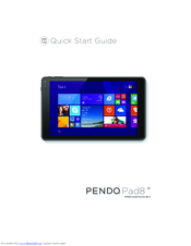 Pendo PENDOPAD 8 PNDPPW81QC8BLK Quick Start Manual