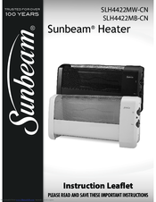 Sunbeam SLH4422MW-CN Instruction Leaflet