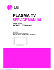 LG DT-60PY10 Service Manual