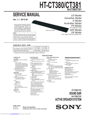 Sony HT-CT380 Service Manual