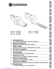 Gardena Accu 90 8804 Operating Instructions Manual