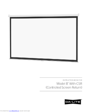 Da-Lite Model B Instruction Book