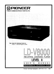 Pioneer LD-V8000 Level I User Manual