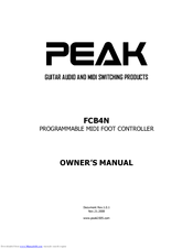 Peak FCB4N Owner's Manual