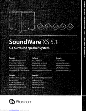 Boston SoundWare XS 5.1 Owner's Manual