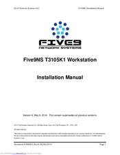 Five9NS T3105K1 Installation Manual