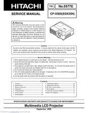 Hitachi EDX35N Service Manual