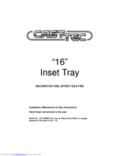 Cast Tec CTTC00MN Installation, Maintenance & User Instructions