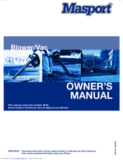 Masport BL25 Owners Manual And Use Manual
