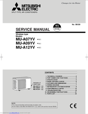 Mitsubishi Electric MU-A07YV-E1 Service Manual
