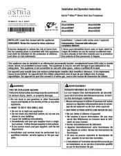 Astria Altair45DMP Installation And Operation Instructions Manual