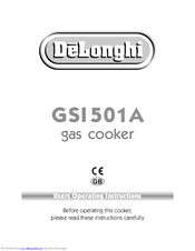 DèLonghi GSI501A User Operating Instructions Manual