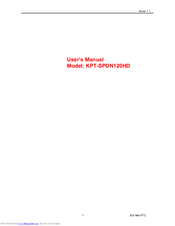 KT&C KPT-SPDN120HD User Manual