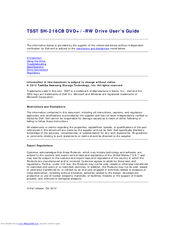 TSST SH-216CB User Manual