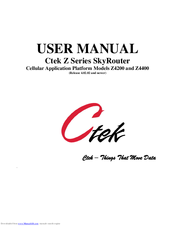 CTEK Z4200 User Manual