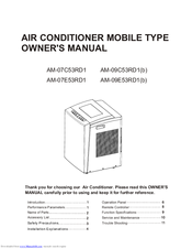 Home Comfort AM-09E53RD1 Owner's Manual