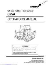 CanyCom S25A Operator's Manual