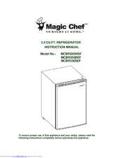 Magic Chef MCBR350SEF Instruction Manual