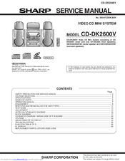 Sharp CD-DK2600V Service Manual