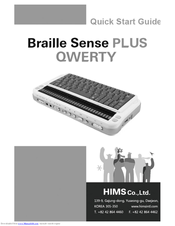 HIMS Co Braille Sense Plus Qwerty Quick Start Manual