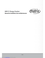 Matrix MR111 Installation, Use And Maintenance Manual