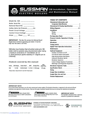Sussman SSB 80-100 Installation, Operation And Maintenance Manual
