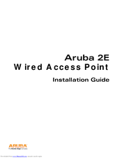 Aruba 2E Installation Manual