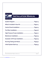 Sea Clear Watermakers G-40 Installation Manual