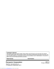 Panasonic VIERA TH-L32DT30A Operating Instructions Manual