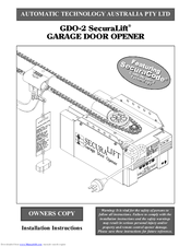 Automatic Technology GDO-2 SecuraLife Owner's Manual