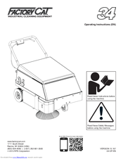 Factory Cat 34 Operating Instructions Manual