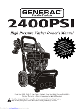 Generac Portable Products I587-0 Owner's Manual