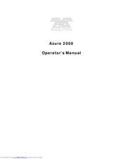 Avolites Azure 2000 Operator's Manual