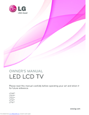 LG LT38 Series Owner's Manual