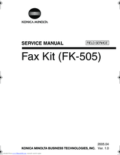 Konica Minolta FK-505 Service Manual