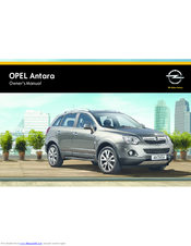 Opel Antara Operation Owner's Manual