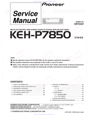 Pioneer KEH-P7850 Service Manual